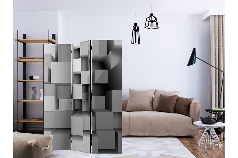 Rumsavdelare - Mechanical Symmetry 135x172 - Artgeist sp. z o. o. - Inredning - Rumsavdelare - Vikskärm