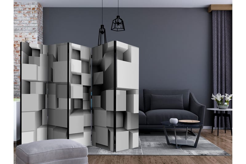 Rumsavdelare - Mechanical Symmetry II 225x172 - Artgeist sp. z o. o. - Inredning - Rumsavdelare - Vikskärm