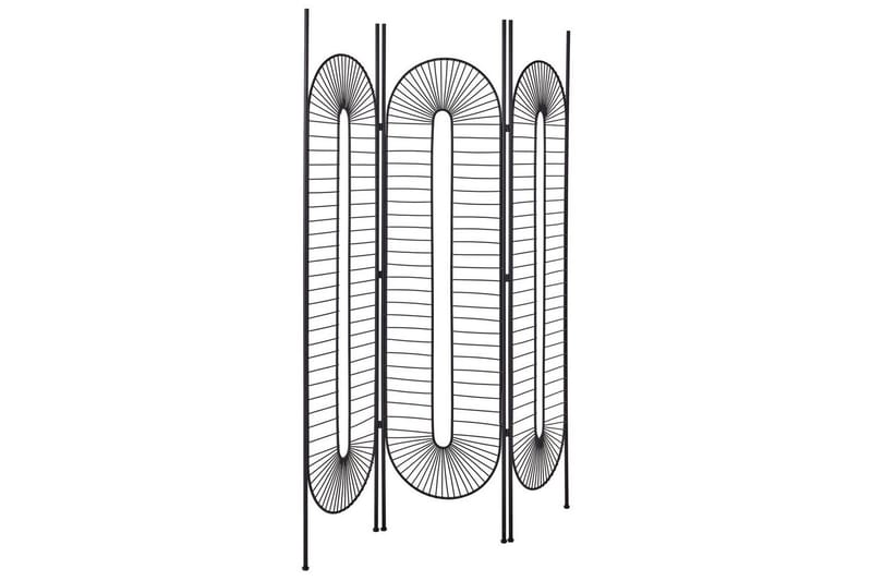 Rumsavdelare med 3 paneler Noale Svart - Svart - Inredning - Rumsavdelare - Vikskärm