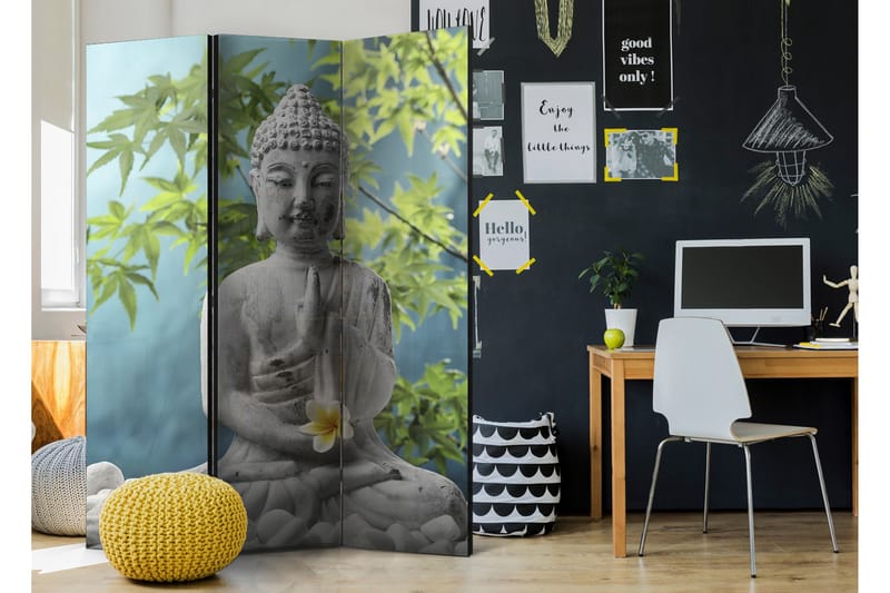 Rumsavdelare Meditating Buddha 135x172 - Artgeist sp. z o. o. - Inredning - Rumsavdelare - Vikskärm