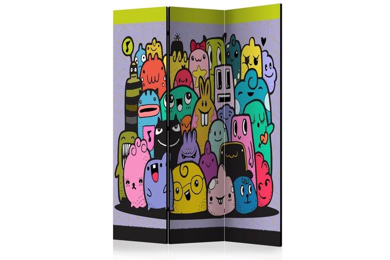 Rumsavdelare Monsters From 3rd C Grade 135x172 cm - Artgeist sp. z o. o. - Inredning - Rumsavdelare - Vikskärm