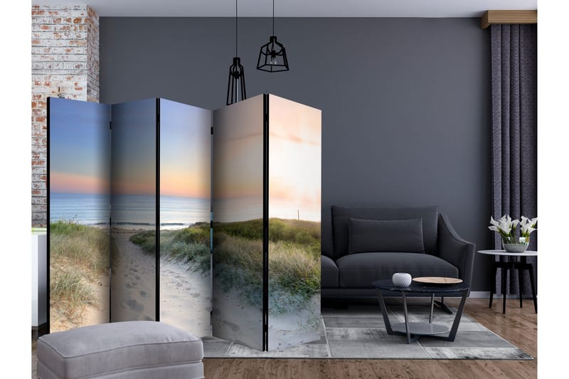 Rumsavdelare - Morning walk on the beach II 225x172 - Artgeist sp. z o. o. - Inredning - Rumsavdelare - Vikskärm