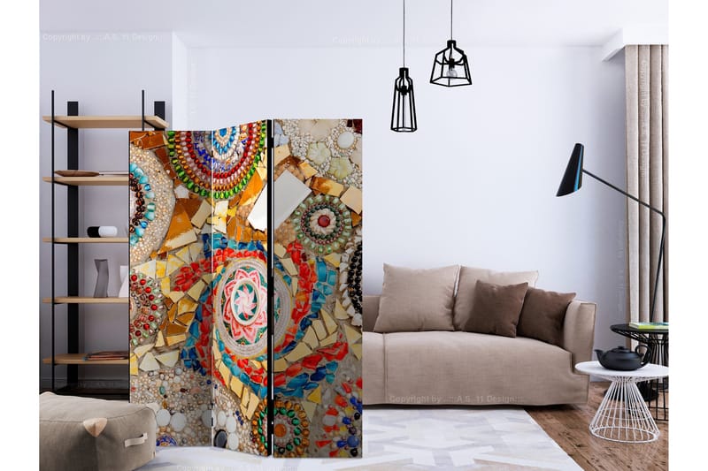 Rumsavdelare - Moroccan Mosaic  135x172 - Artgeist sp. z o. o. - Inredning - Rumsavdelare - Vikskärm