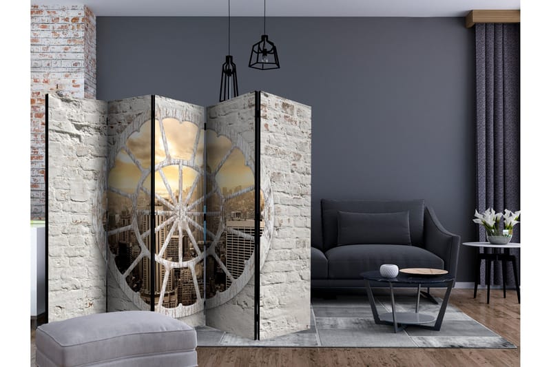Rumsavdelare - New York: A View through the Window 225x172 - Artgeist sp. z o. o. - Inredning - Rumsavdelare - Vikskärm