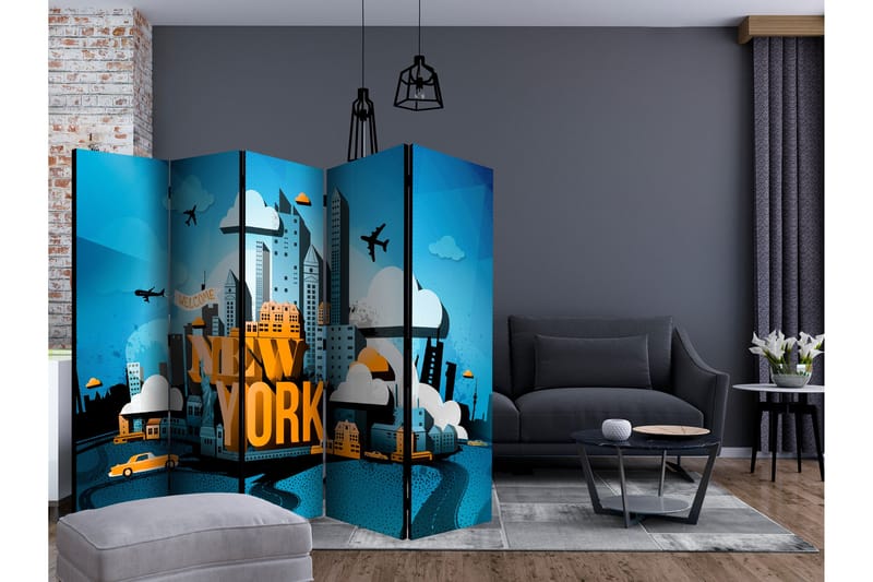 Rumsavdelare - New York - welcome II 225x172 - Artgeist sp. z o. o. - Inredning - Rumsavdelare - Vikskärm