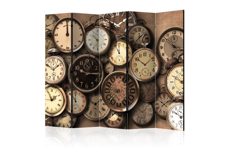 Rumsavdelare - Old Clocks II 225x172 - Artgeist sp. z o. o. - Inredning - Rumsavdelare - Vikskärm