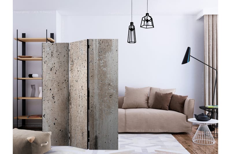 Rumsavdelare - Old Concrete 135x172 - Artgeist sp. z o. o. - Inredning - Rumsavdelare - Vikskärm