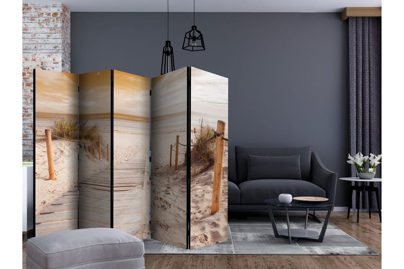 Rumsavdelare - On the beach - sepia II 225x172 - Artgeist sp. z o. o. - Inredning - Rumsavdelare - Vikskärm