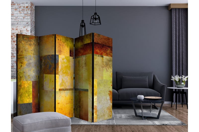 Rumsavdelare - Orange Hue of Art Expression  II 225x172 - Artgeist sp. z o. o. - Inredning - Rumsavdelare - Vikskärm