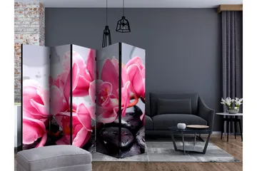 Rumsavdelare - Orchid flowers with zen stones II 225x172 - Artgeist sp. z o. o. - Inredning - Rumsavdelare - Vikskärm