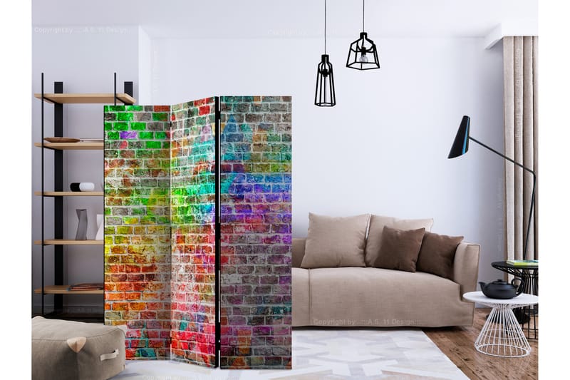Rumsavdelare - Rainbow Wall 135x172 - Artgeist sp. z o. o. - Inredning - Rumsavdelare - Vikskärm