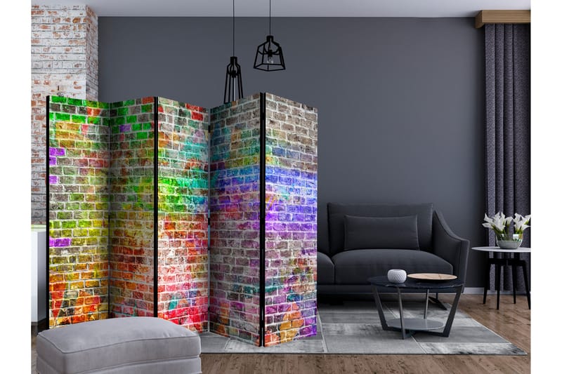 Rumsavdelare - Rainbow Wall II 225x172 - Artgeist sp. z o. o. - Inredning - Rumsavdelare - Vikskärm