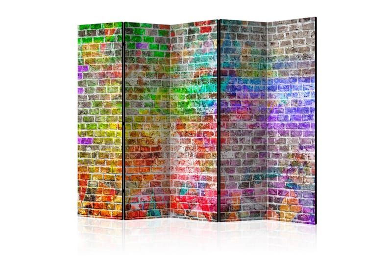 Rumsavdelare - Rainbow Wall II 225x172 - Artgeist sp. z o. o. - Vikskärm - Rumsavdelare