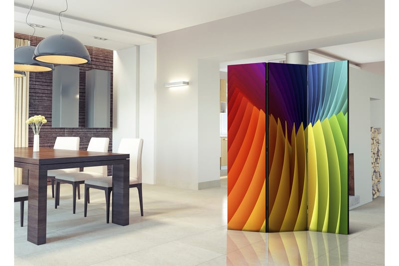 Rumsavdelare Rainbow Wave 135x172 - Artgeist sp. z o. o. - Inredning - Rumsavdelare - Vikskärm