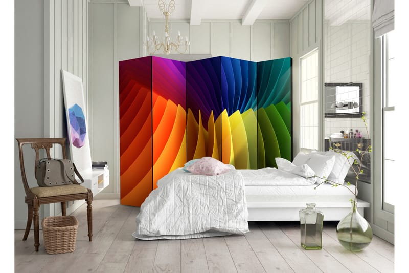 Rumsavdelare Rainbow Wave 225x172 - Artgeist sp. z o. o. - Inredning - Rumsavdelare - Vikskärm