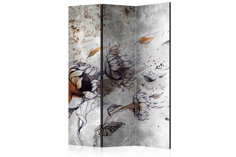 Rumsavdelare - Recall sunflowers 135x172 - Artgeist sp. z o. o. - Inredning - Rumsavdelare - Vikskärm