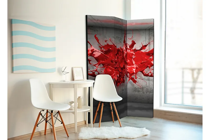 Rumsavdelare Red Ink Blot 135x172 - Artgeist sp. z o. o. - Inredning - Rumsavdelare - Vikskärm