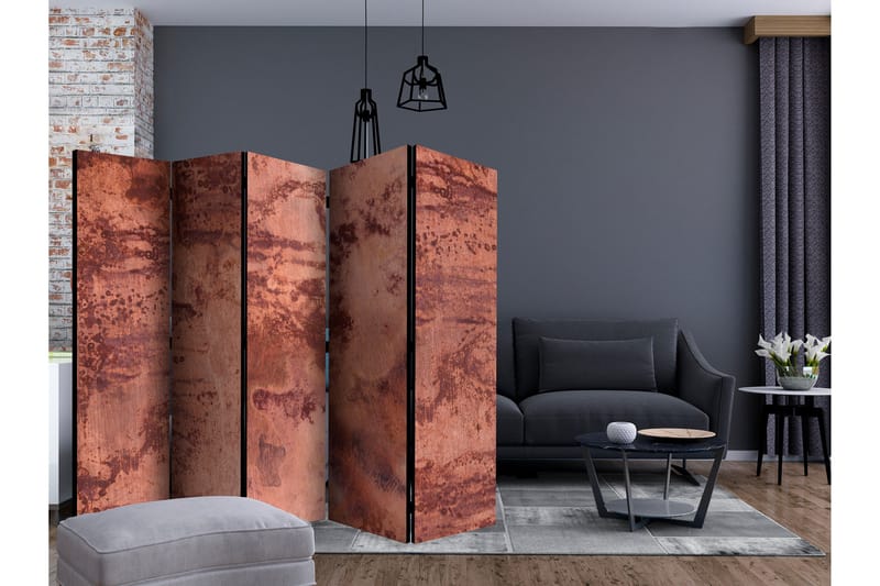 Rumsavdelare Red Metal Sheet II 225x172 cm - Artgeist sp. z o. o. - Inredning - Rumsavdelare - Vikskärm