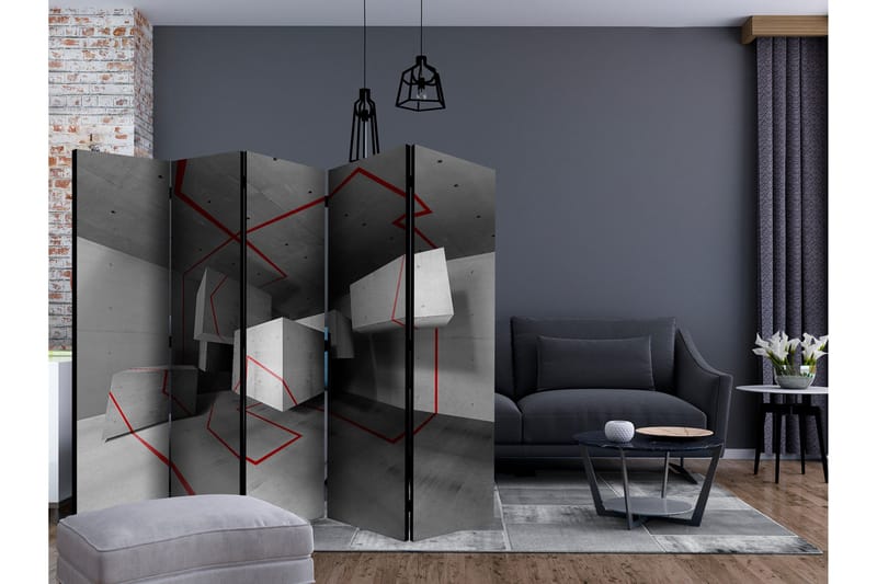 Rumsavdelare - Red trail II 225x172 - Artgeist sp. z o. o. - Inredning - Rumsavdelare - Vikskärm