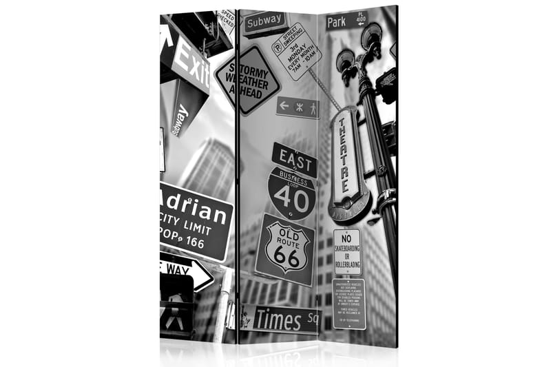 Rumsavdelare Roads To Manhattan 135x172 cm - Artgeist sp. z o. o. - Inredning - Rumsavdelare - Vikskärm