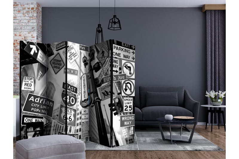 Rumsavdelare Roads To Manhattan II 225x172 cm - Artgeist sp. z o. o. - Inredning - Rumsavdelare - Vikskärm