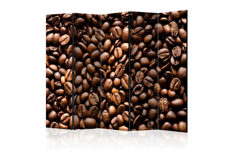 Rumsavdelare Roasted Coffee Beans II 225x172 cm - Artgeist sp. z o. o. - Vikskärm - Rumsavdelare