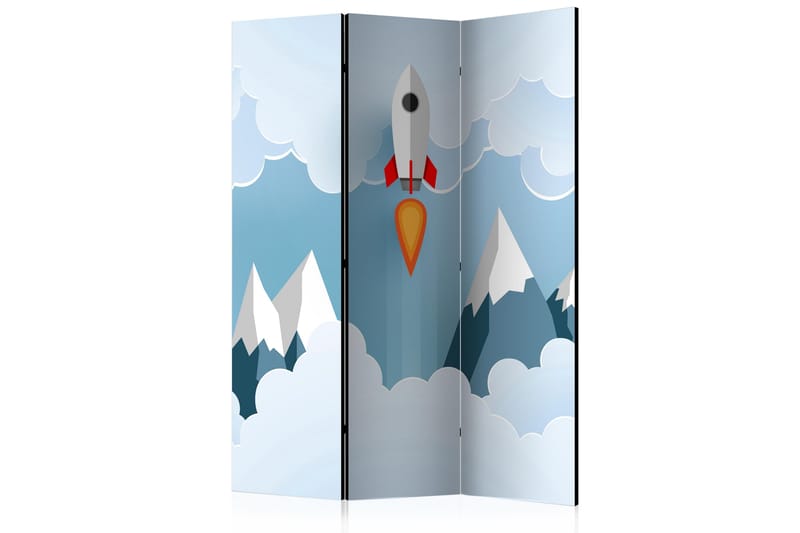 Rumsavdelare Rocket in the Clouds 135x172 cm - Artgeist sp. z o. o. - Inredning - Rumsavdelare - Vikskärm