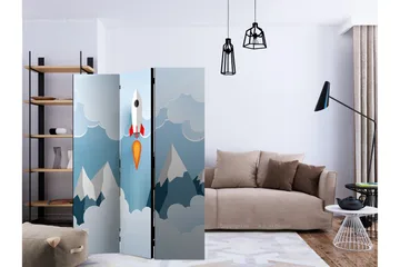 Rumsavdelare Rocket in the Clouds 135x172 cm - Artgeist sp. z o. o. - Inredning - Rumsavdelare - Vikskärm