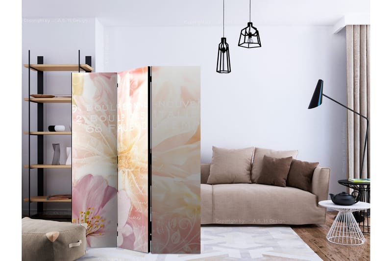 Rumsavdelare - Romantic Message 135x172 - Artgeist sp. z o. o. - Inredning - Rumsavdelare - Vikskärm