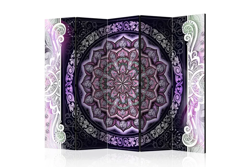 Rumsavdelare - Round Stained Glass (Violet) II 225x172, Artgeist sp. z o. o.