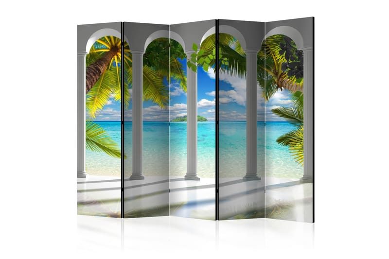 Rumsavdelare - Sea behind Columns II 225x172 - Artgeist sp. z o. o. - Inredning - Rumsavdelare - Vikskärm