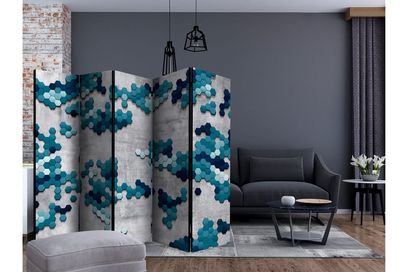 Rumsavdelare - Sea puzzle II 225x172 - Artgeist sp. z o. o. - Inredning - Rumsavdelare - Vikskärm