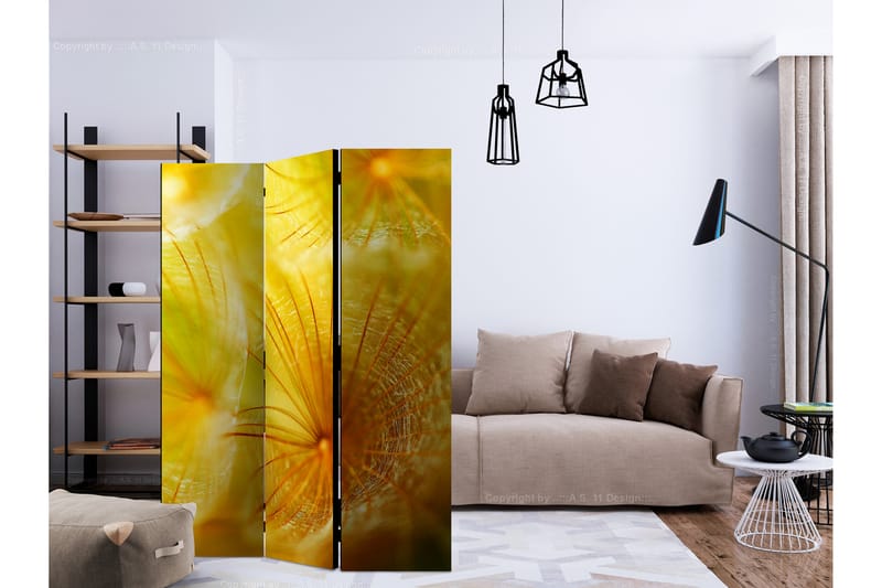 Rumsavdelare - Soft dandelion flower 135x172 - Artgeist sp. z o. o. - Inredning - Rumsavdelare - Vikskärm