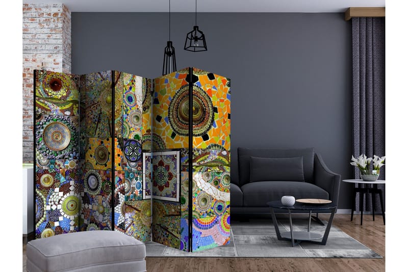 Rumsavdelare - Solar Mosaic II 225x172 - Artgeist sp. z o. o. - Inredning - Rumsavdelare - Vikskärm
