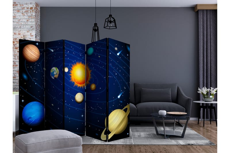 Rumsavdelare - Solar system II 225x172 - Artgeist sp. z o. o. - Inredning - Rumsavdelare - Vikskärm