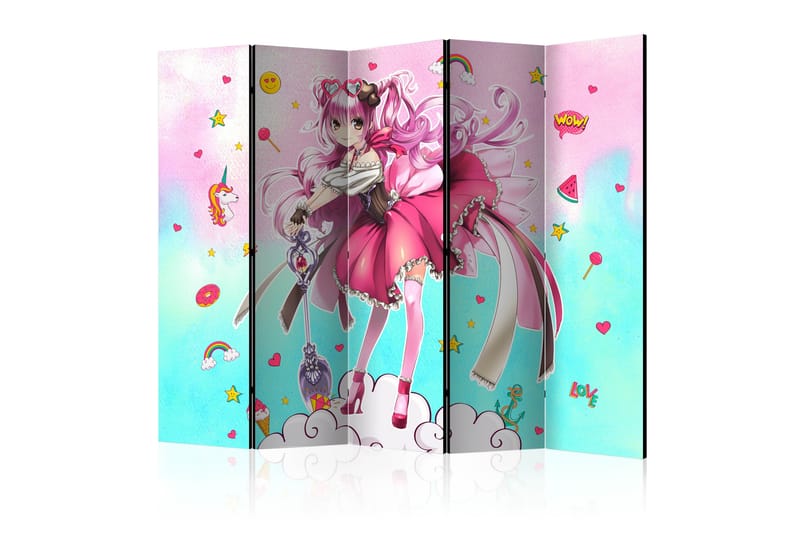 Rumsavdelare Sorceress Miko II 225x172 cm - Artgeist sp. z o. o. - Vikskärm - Rumsavdelare