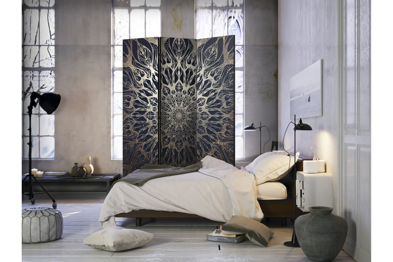 Rumsavdelare Spider Web Brown 135x172 - Artgeist sp. z o. o. - Inredning - Rumsavdelare - Vikskärm