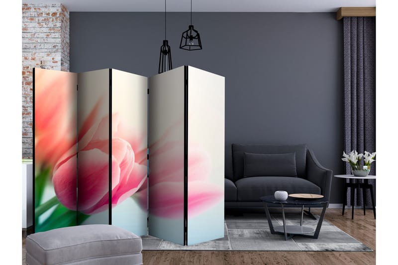 Rumsavdelare - Spring and tulips II 225x172 - Artgeist sp. z o. o. - Inredning - Rumsavdelare - Vikskärm