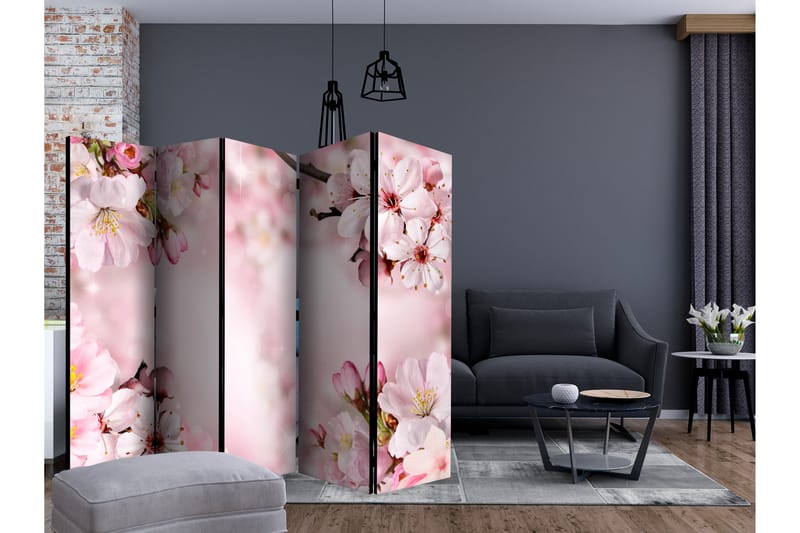 Rumsavdelare - Spring Cherry Blossom II 225x172 - Artgeist sp. z o. o. - Inredning - Rumsavdelare - Vikskärm
