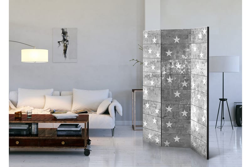 Rumsavdelare Stars On Concrete 135x172 - Artgeist sp. z o. o. - Inredning - Rumsavdelare - Vikskärm