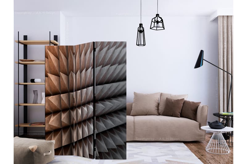 Rumsavdelare - Steel Defense  135x172 - Artgeist sp. z o. o. - Inredning - Rumsavdelare - Vikskärm