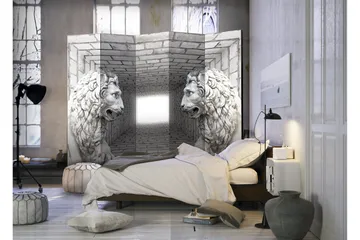 Rumsavdelare Stone Lions 225x172 - Artgeist sp. z o. o. - Inredning - Rumsavdelare - Vikskärm