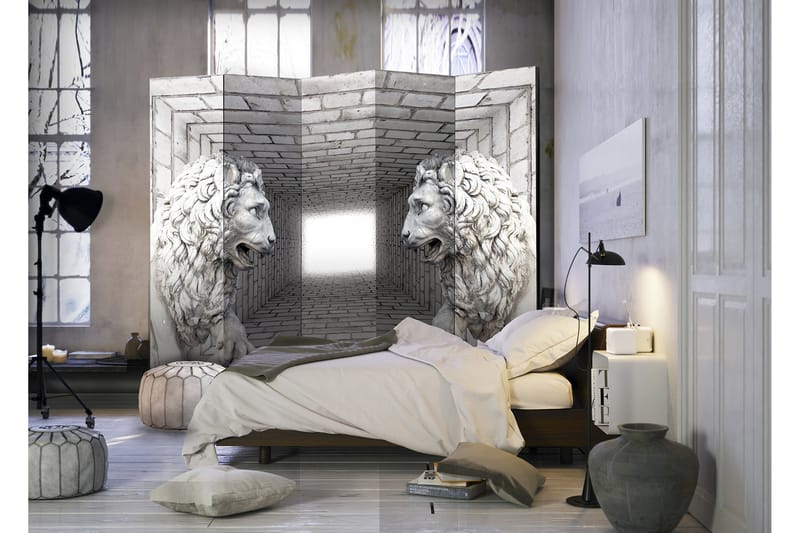 Rumsavdelare Stone Lions 225x172 - Artgeist sp. z o. o. - Inredning - Rumsavdelare - Vikskärm