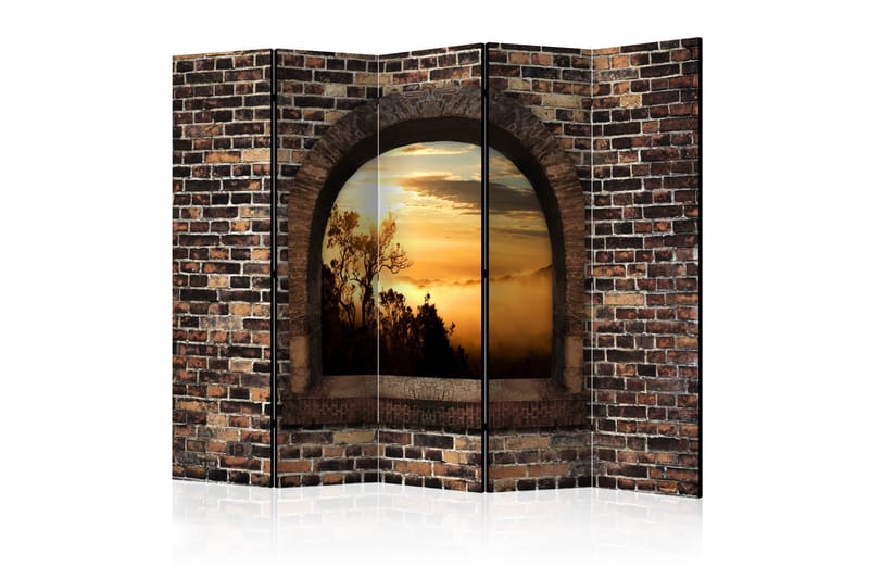 Rumsavdelare - Stony Window: Morning Mist II 225x172 - Artgeist sp. z o. o. - Inredning - Rumsavdelare - Vikskärm