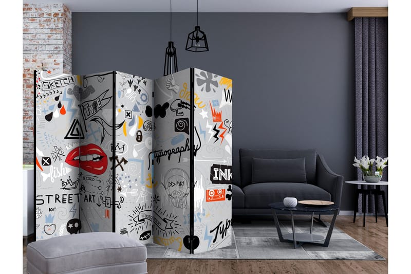 Rumsavdelare Stream of Thought II 225x172 cm - Artgeist sp. z o. o. - Inredning - Rumsavdelare - Vikskärm