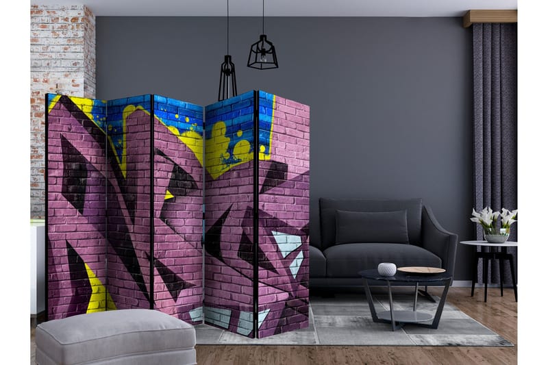 Rumsavdelare - Street art - graffiti II 225x172 - Artgeist sp. z o. o. - Inredning - Rumsavdelare - Vikskärm