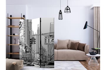 Rumsavdelare - Street in New York city 135x172 - Artgeist sp. z o. o. - Inredning - Rumsavdelare - Vikskärm