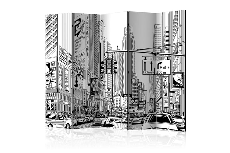Rumsavdelare - Street in New York city II 225x172, Artgeist sp. z o. o.