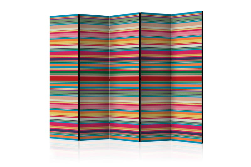 Rumsavdelare Subdued Stripes II 225x172 cm - Artgeist sp. z o. o. - Vikskärm - Rumsavdelare