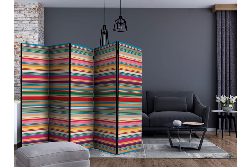 Rumsavdelare Subdued Stripes II 225x172 cm - Artgeist sp. z o. o. - Inredning - Rumsavdelare - Vikskärm
